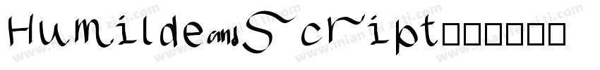 Humilde script字体转换